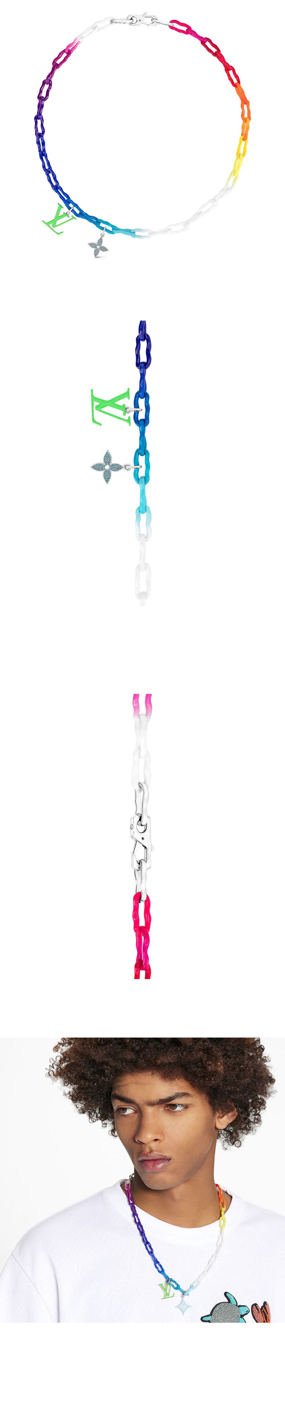 레인보우 참 목걸이 M00275