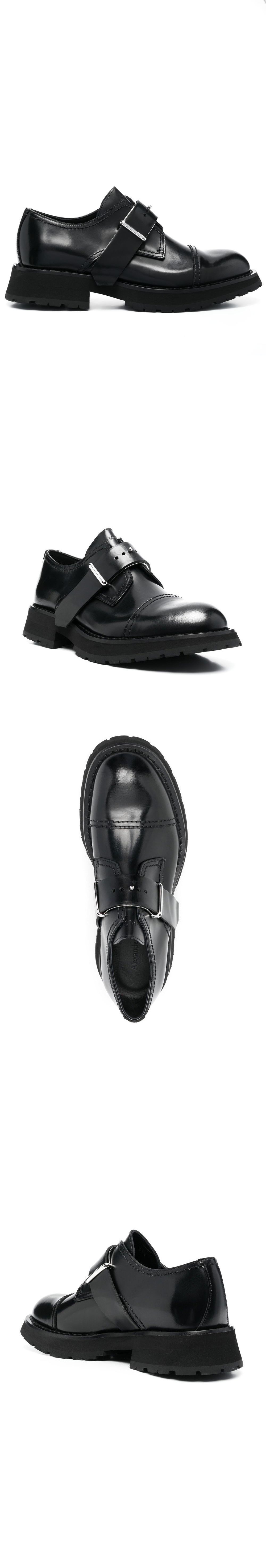 버클 스트랩 더비 슈즈 708176