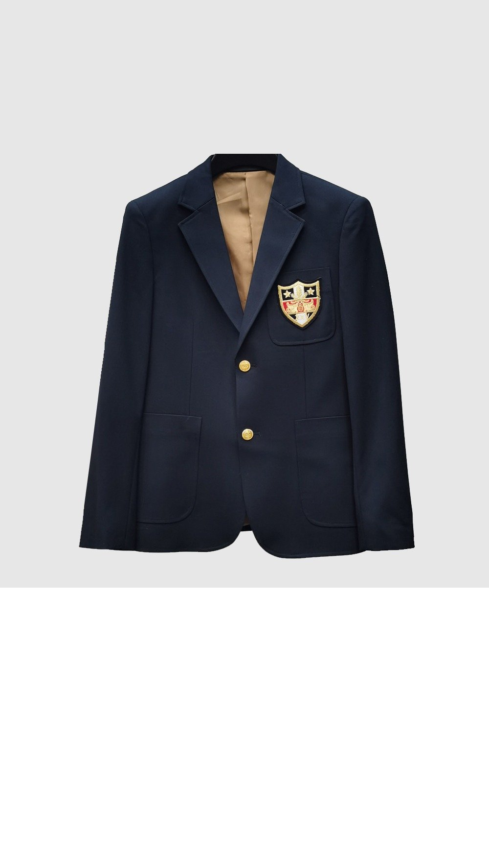 로고 쇼트 코트