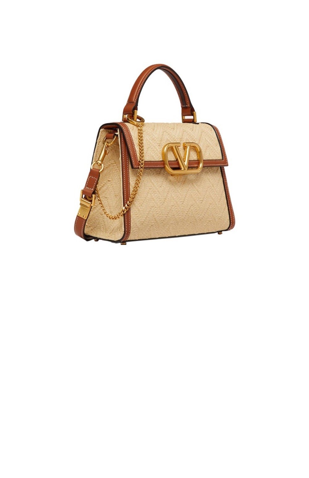 브이슬링 라피아 탑핸들백 스몰