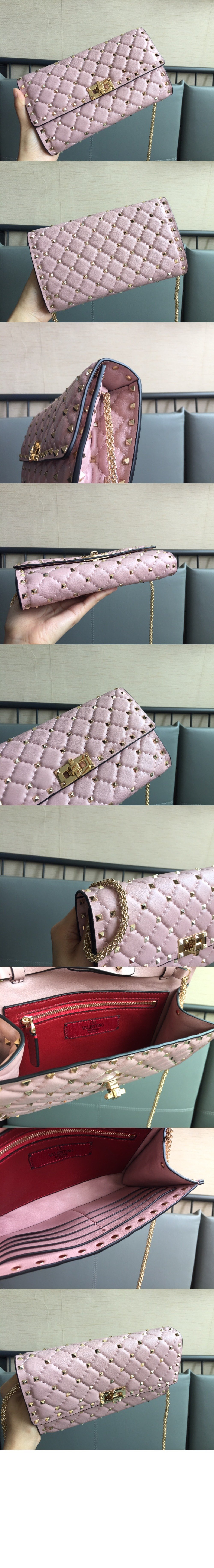 락스터드 플랩 체인 크로스백