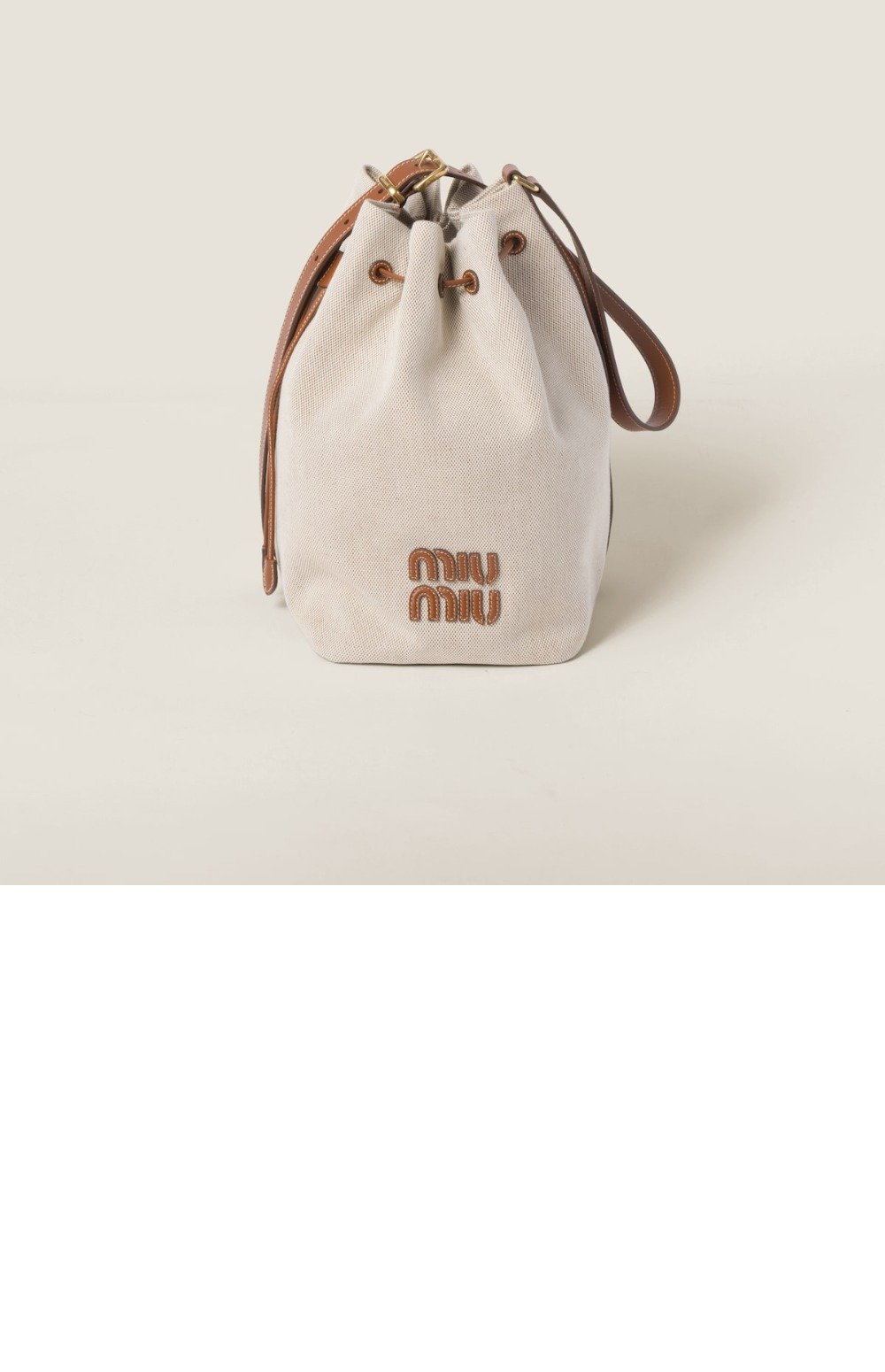 캔버스 및 가죽 버킷 라지백 5BE089