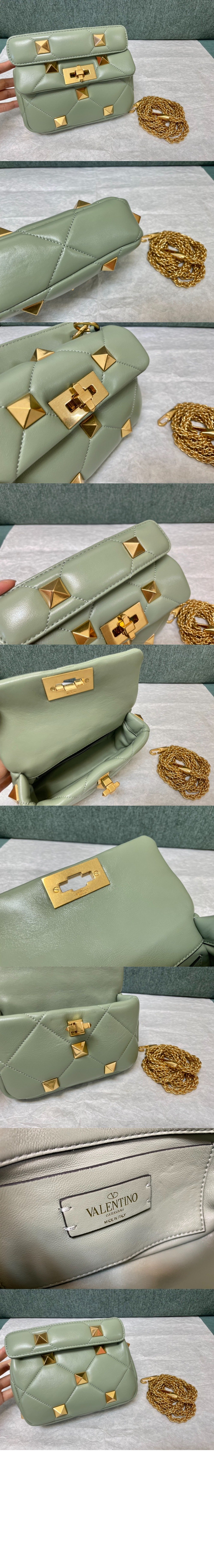 로만 스터드 숄더백