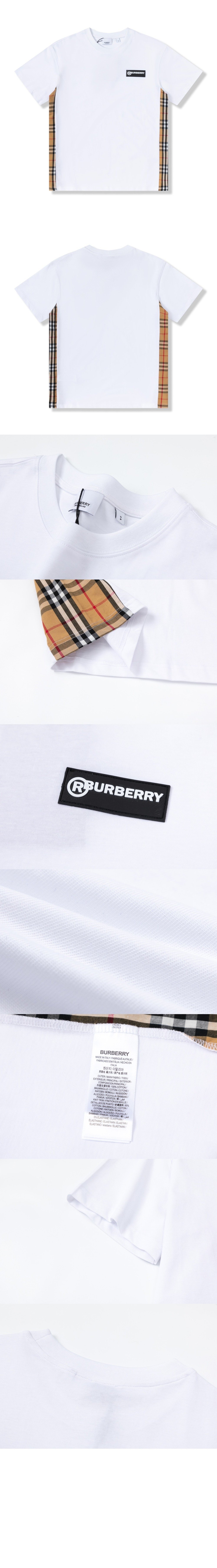 블록 면 티셔츠