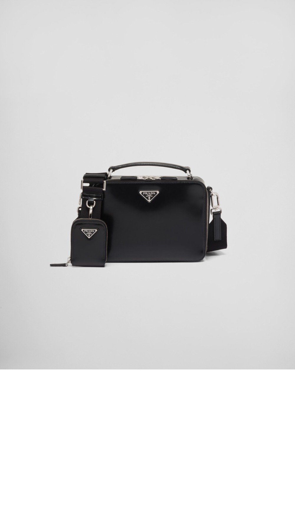 광택 가죽 클러치 2VH069