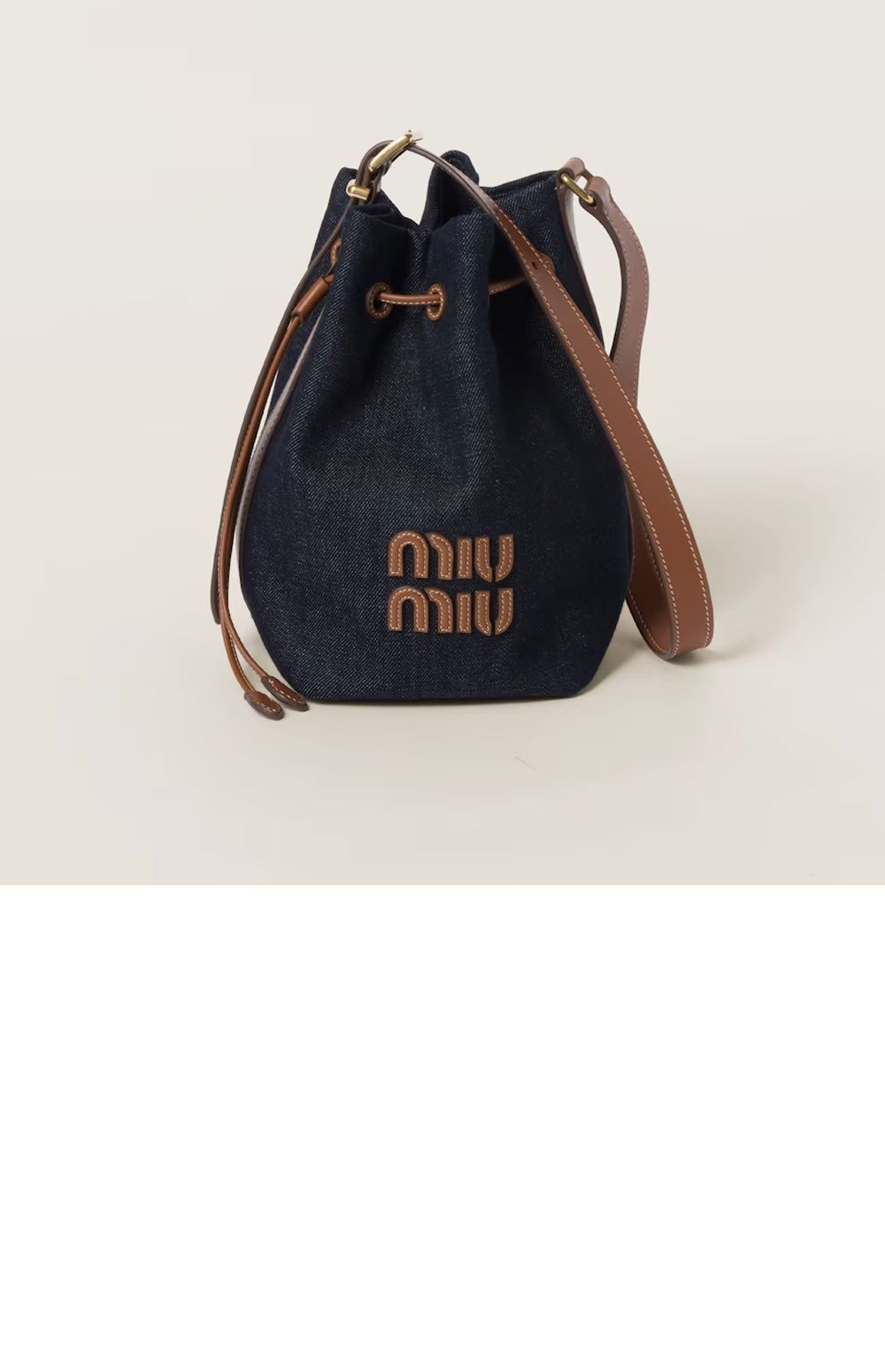 데님 레더 버킷백 5BE090