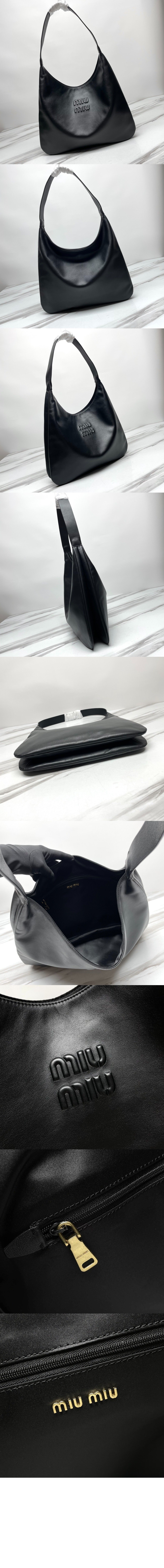 미우미우 가죽 호보백 5BC155