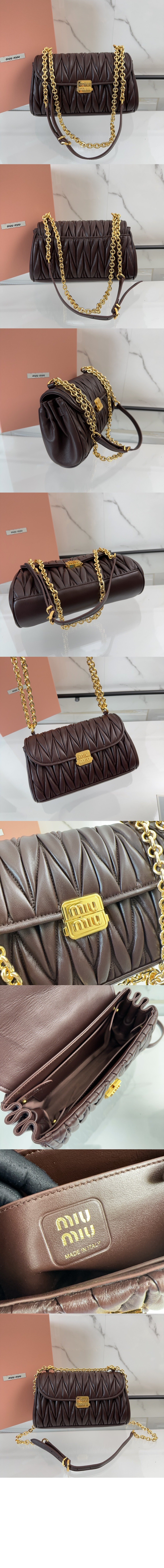 마테라쎄 나파 가죽 숄더백 5BD266