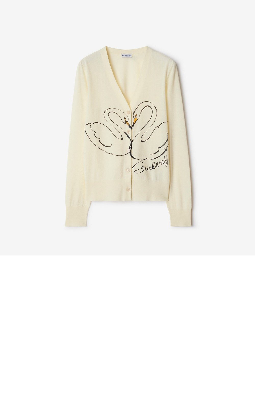 버버리 로고 니트 코트