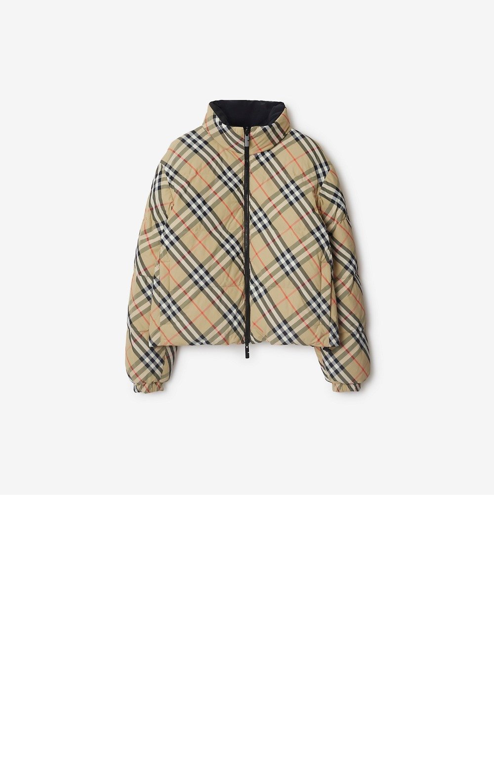 버버리 로고 쇼트 코트