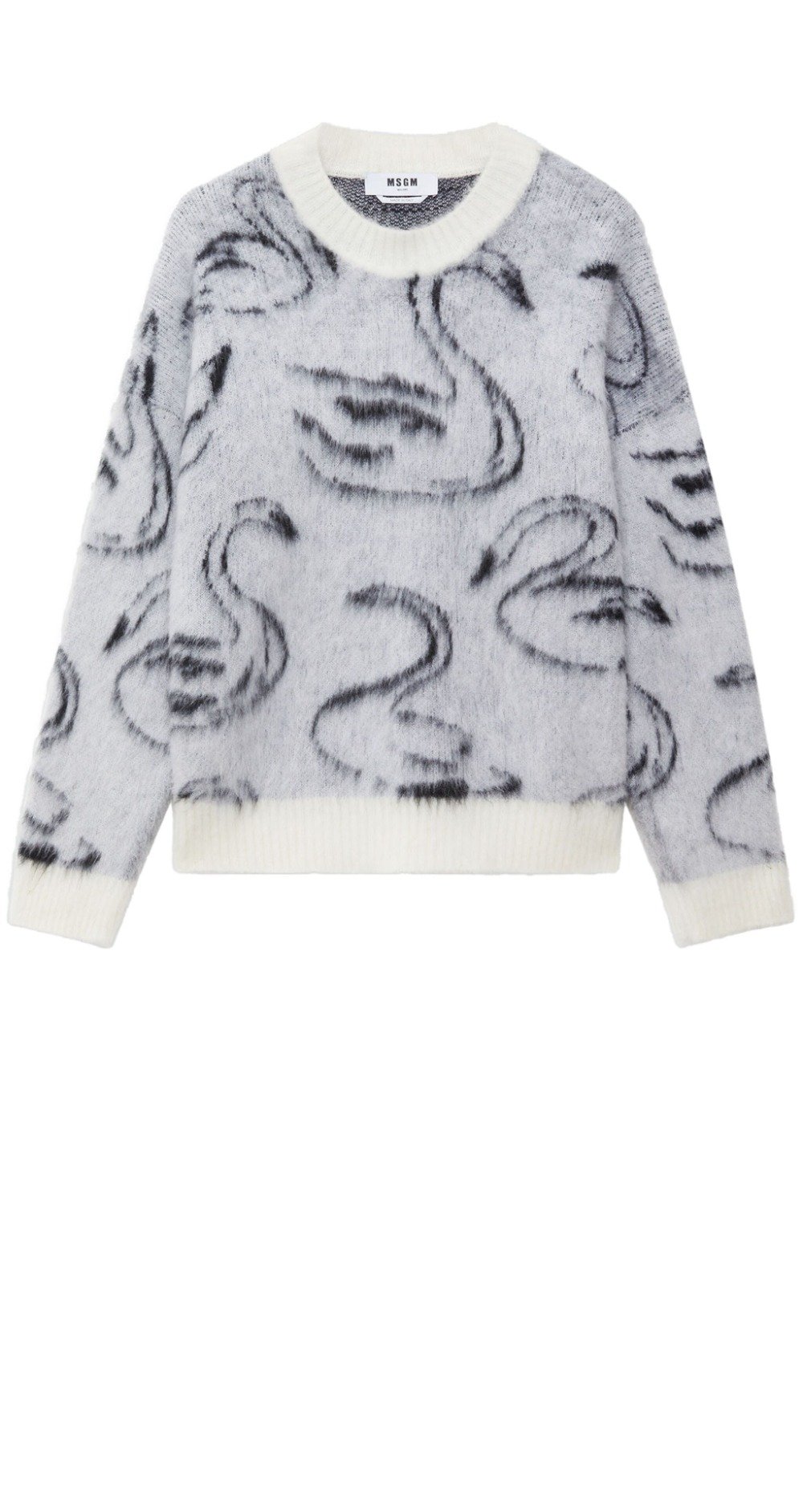 버버리 프린트 니트 톱