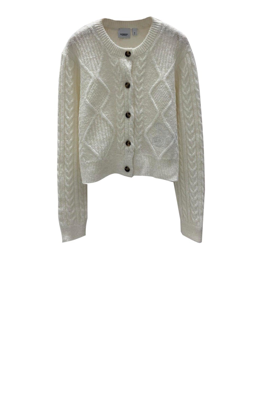 버버리 로고 쇼트 코트