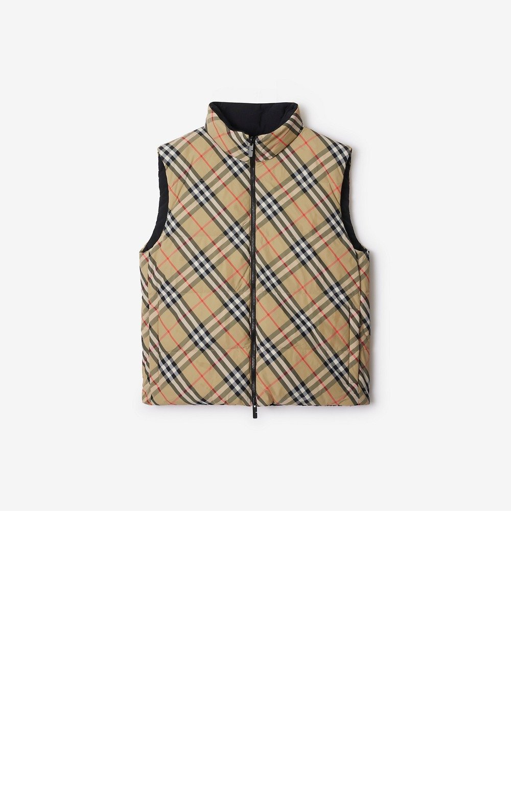 버버리 로고 쇼트 코트