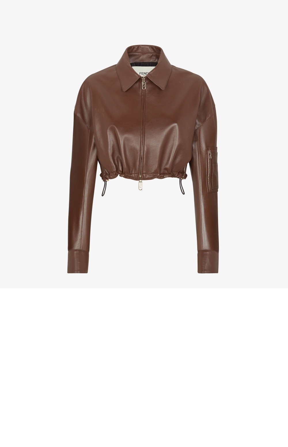 펜디 로고 쇼트 코트