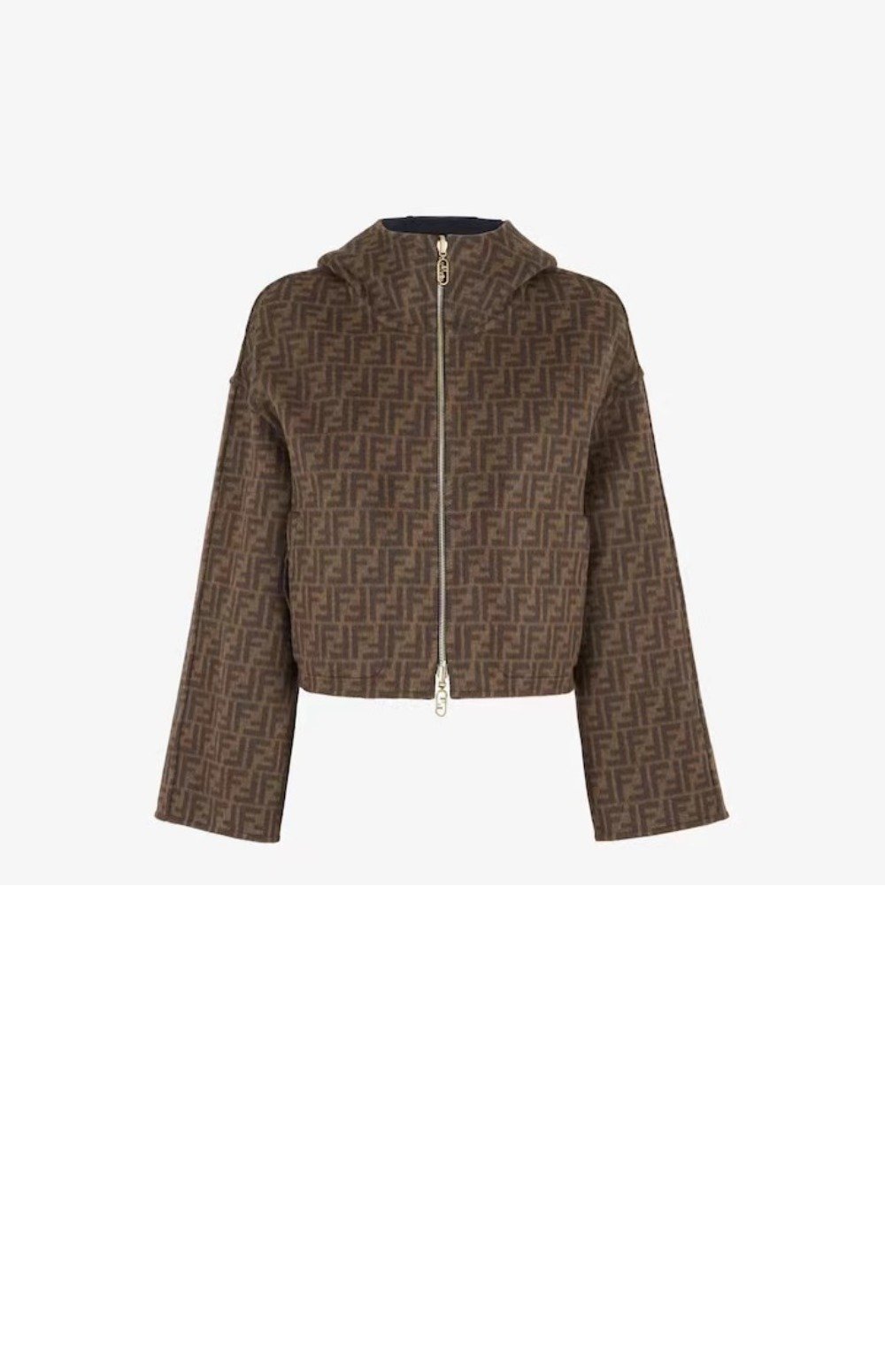 펜디 로고 쇼트 코트