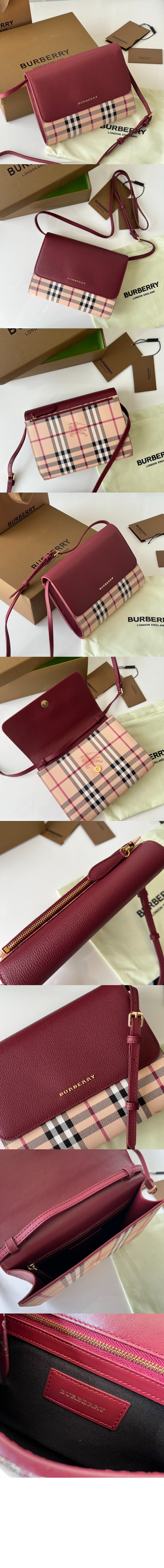 버버리 체크 크로스백 80379151