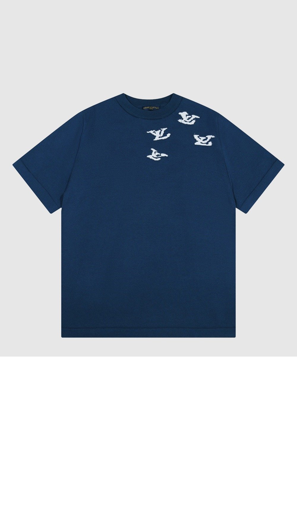 루이비통 로고 프린트 반팔