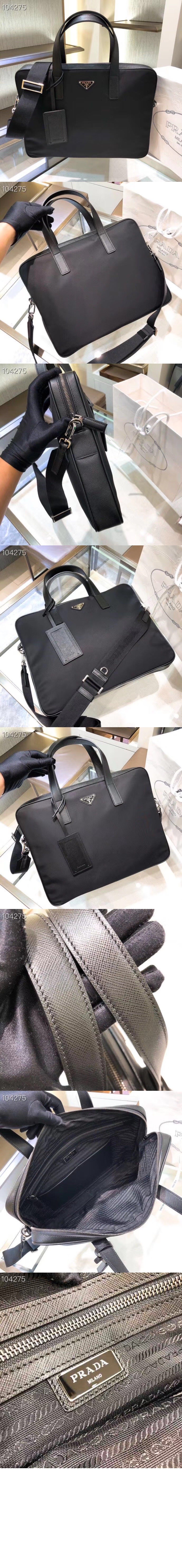 프라다 사피아노 가죽 브리프케이스 2VE368