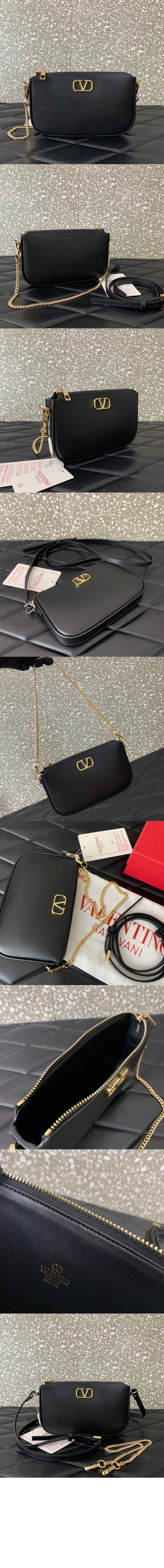 발렌티노 카프스킨 미니 크로스바디백