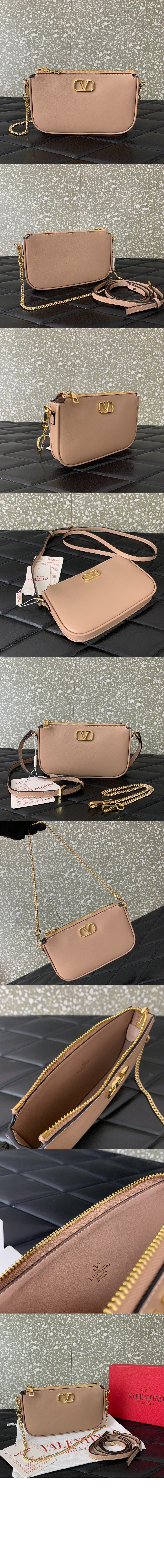 발렌티노 카프스킨 미니 크로스바디백